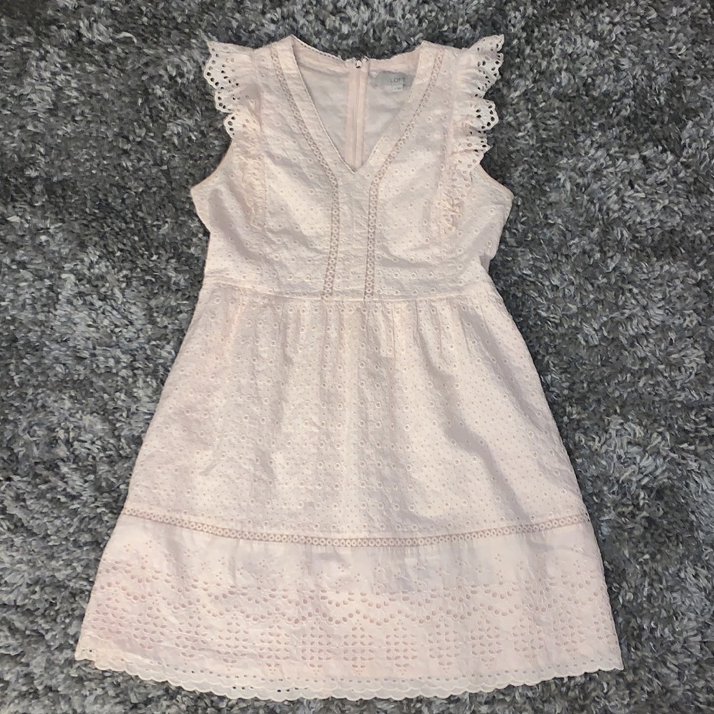 Jcrew Light Pink eyelet dress - Picture 5 of 5